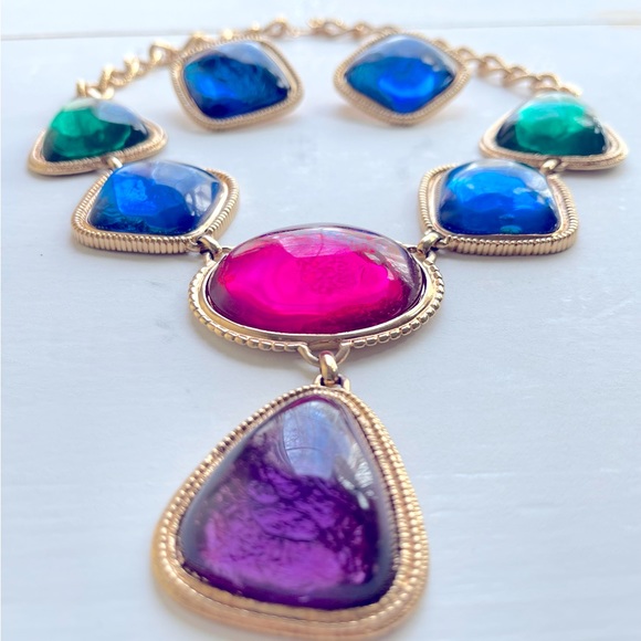 Rare Vintage 1993 Caprianti Jeweltone Kenneth Jay Lane for Avon Parure - Picture 6 of 14
